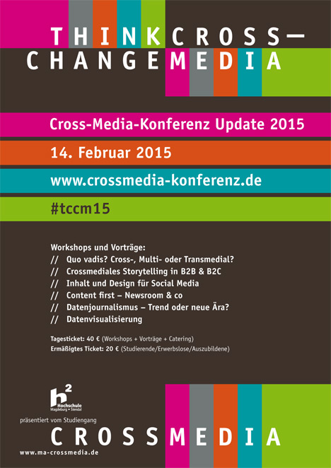 www.crossmedia-konferenz.de // 2015 Magdeburg www.crossmedia-konferenz.de // 2015 Magdeburg